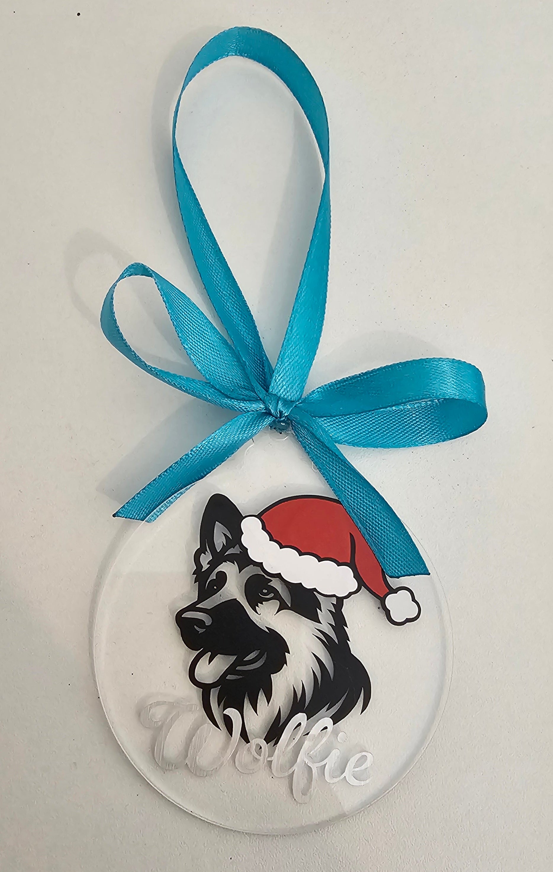Personalised dog bauble