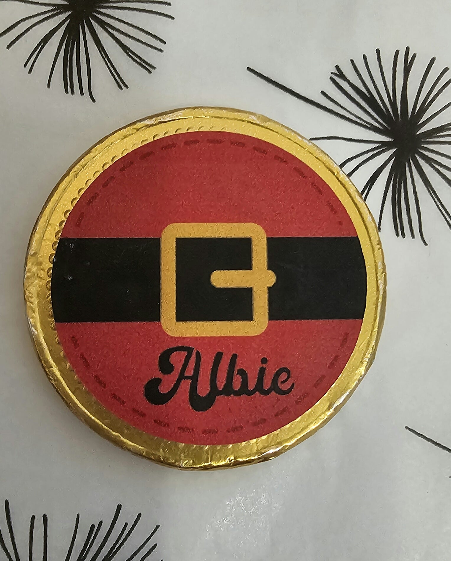 Personalised reindeer treat bag