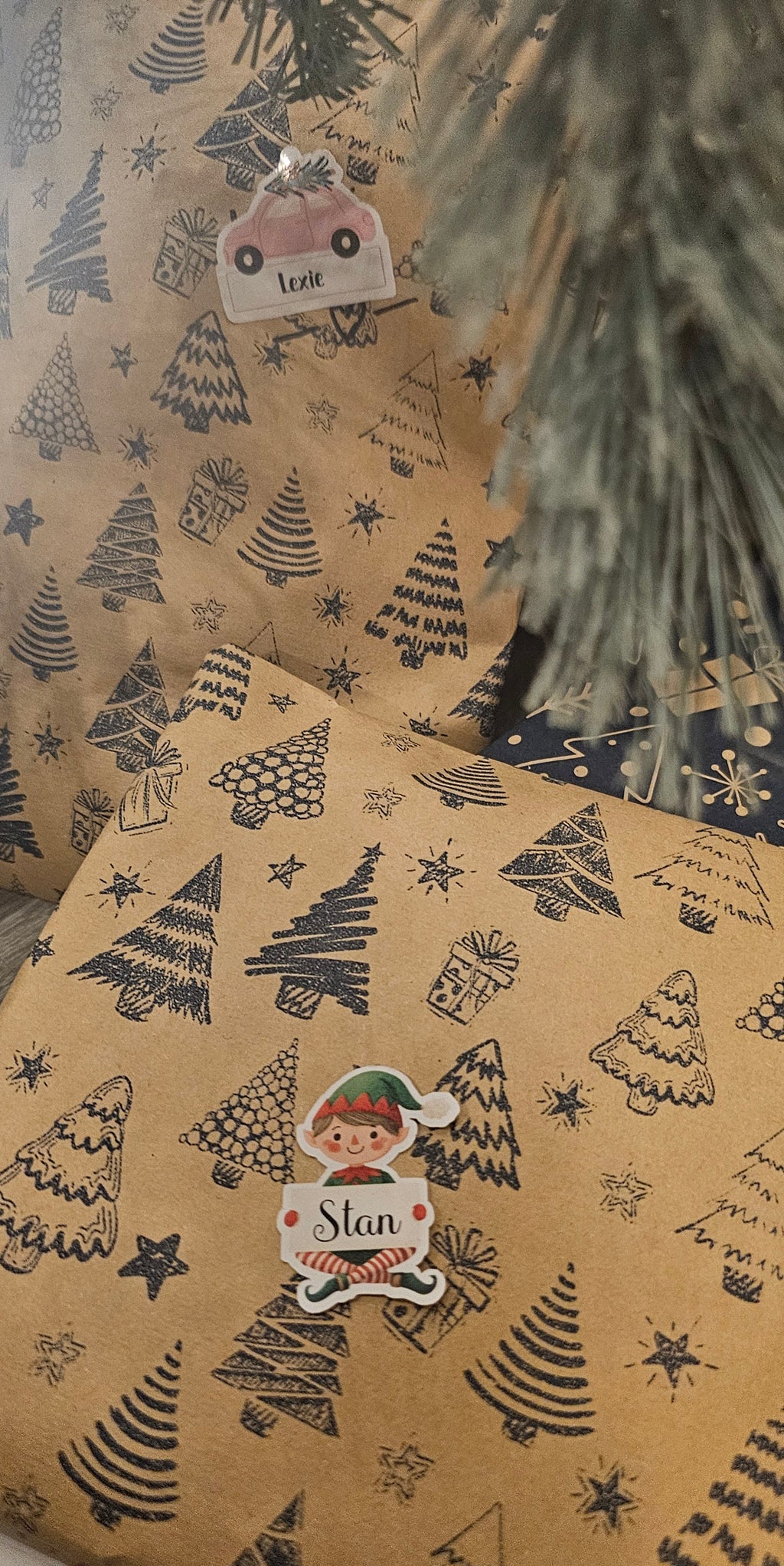 X18 Elf name stickers