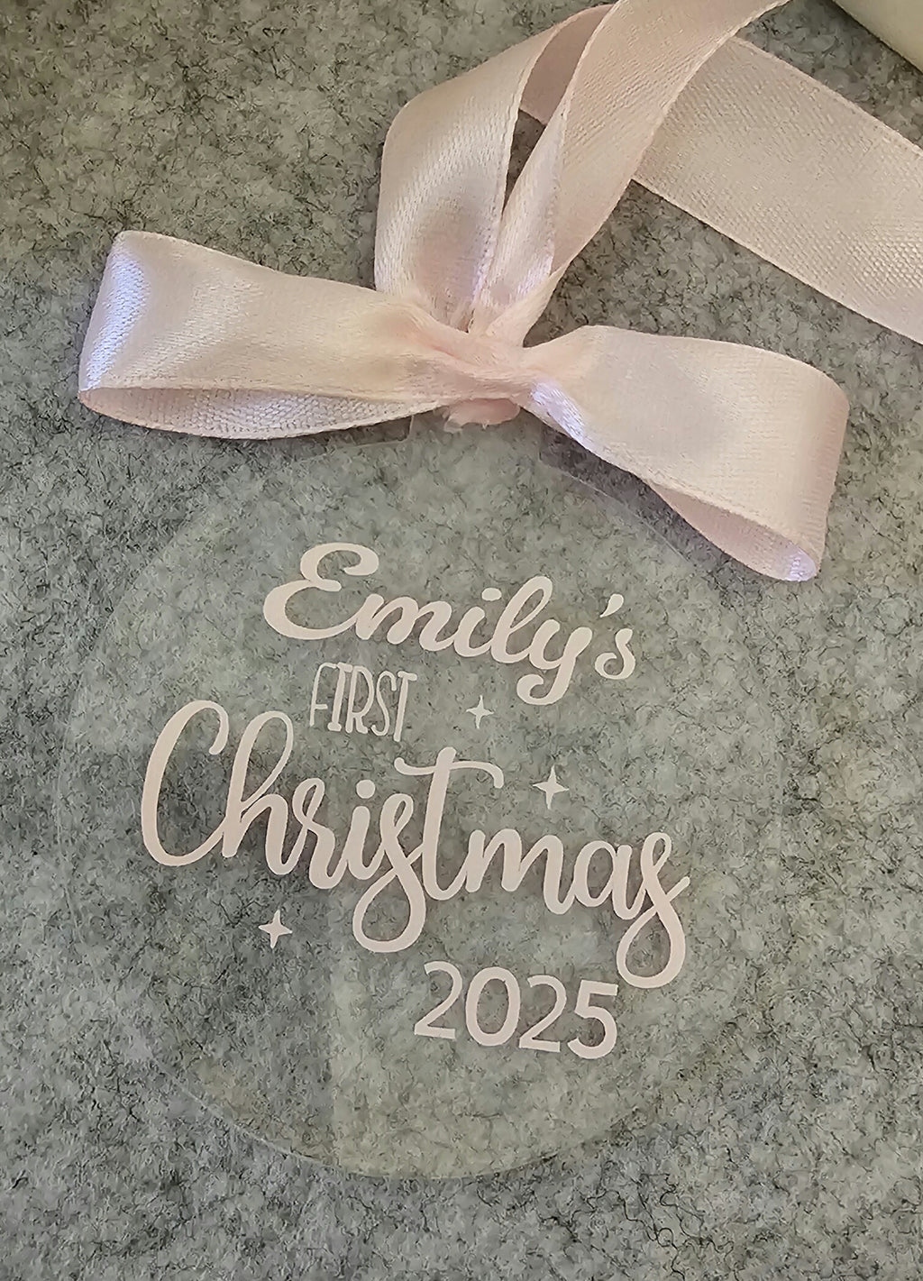 Pink first christmas