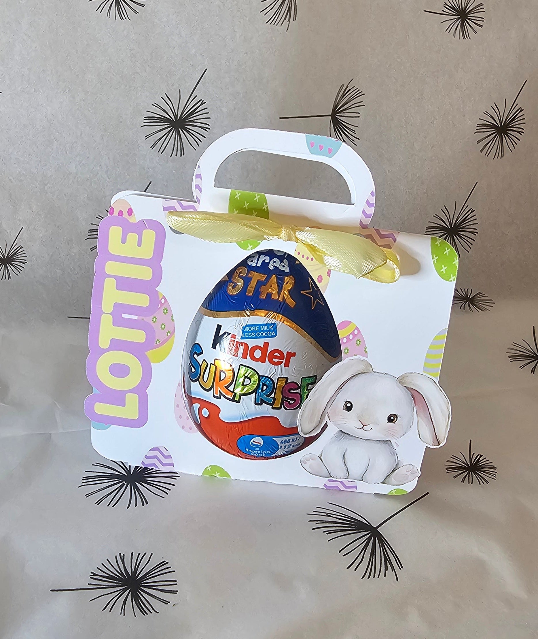 Bunny kinder egg holder