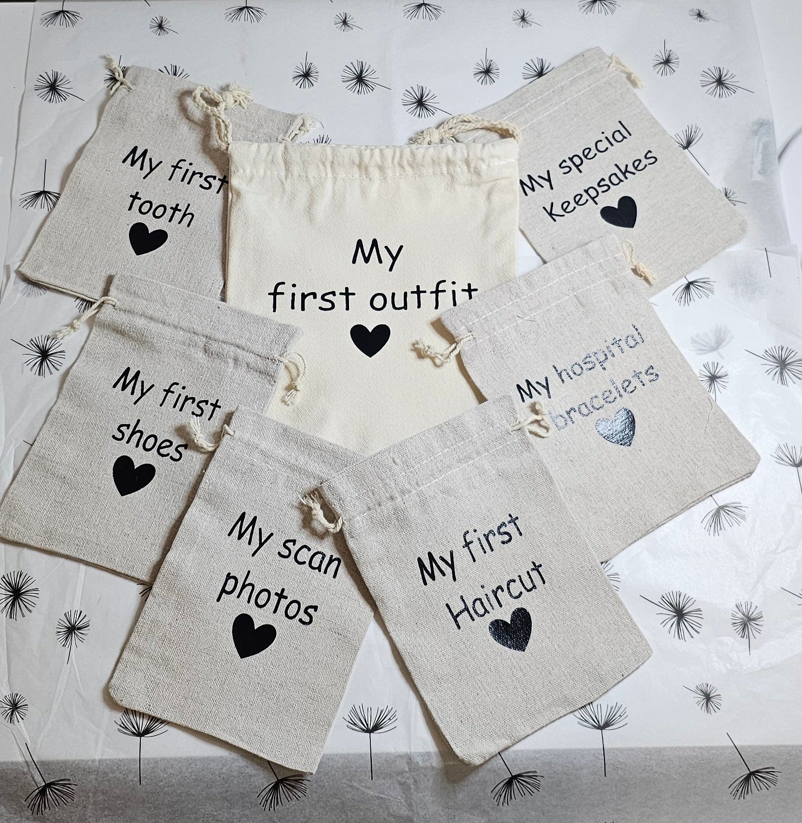 My first memory bags