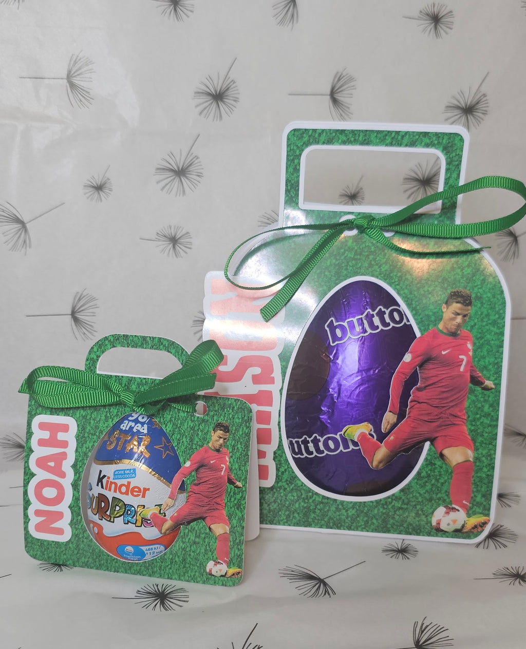 Footballer egg holder