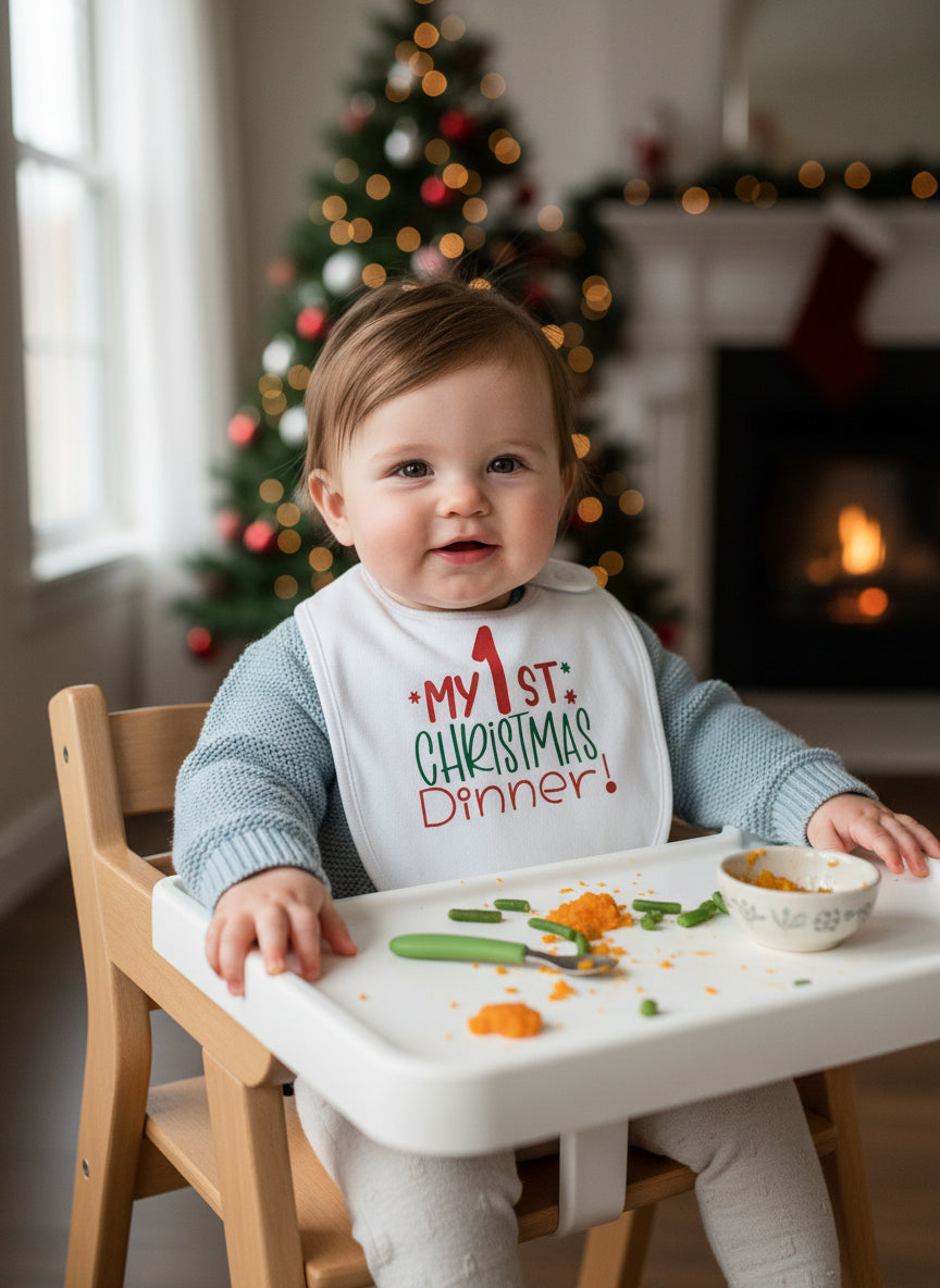 My 1st Christmas dinner bib