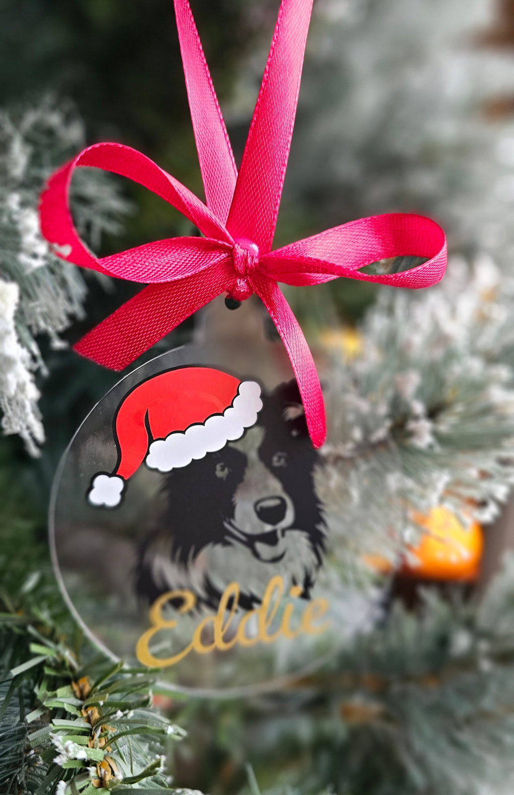 Personalised dog bauble