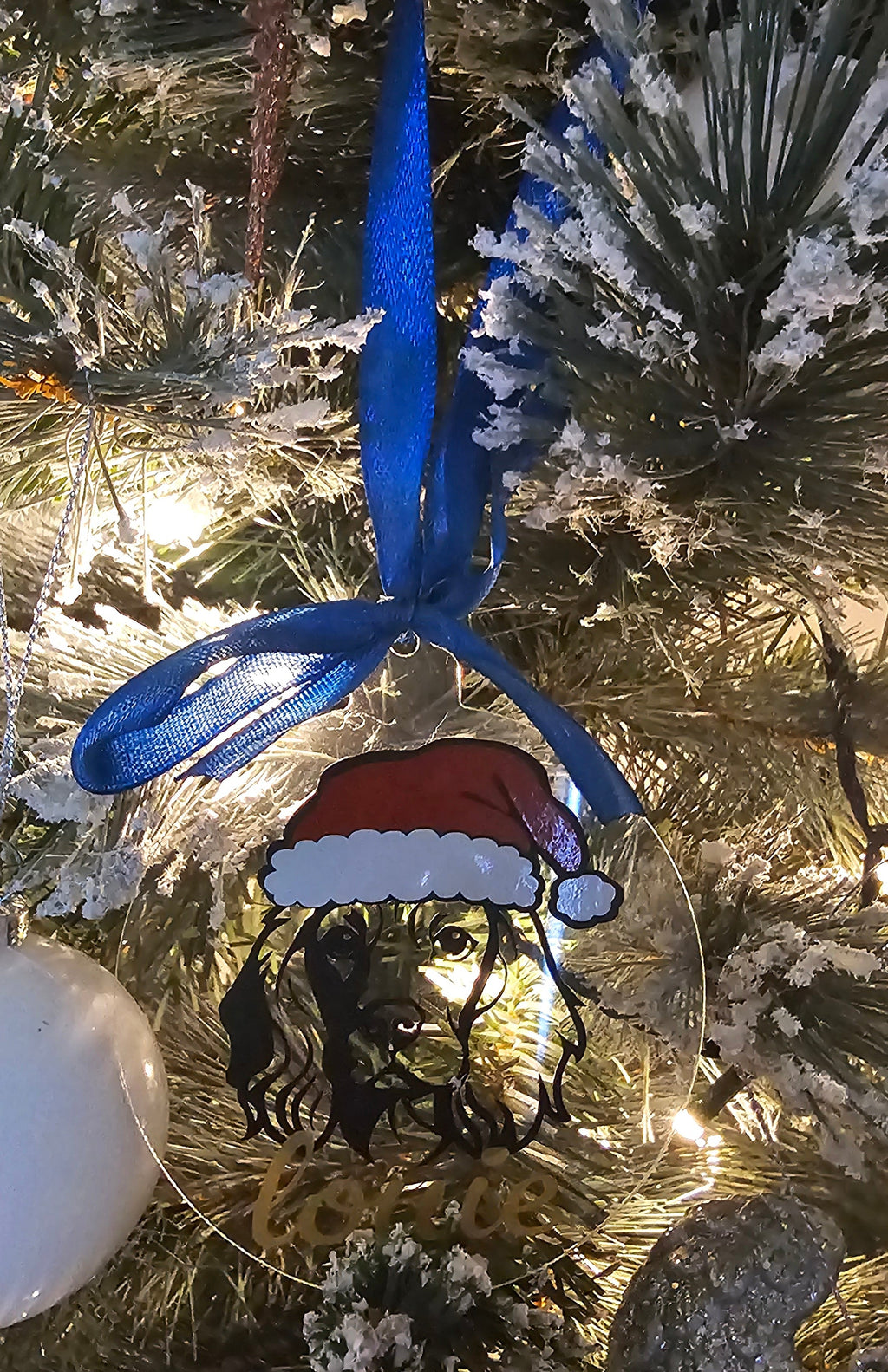 Personalised dog bauble