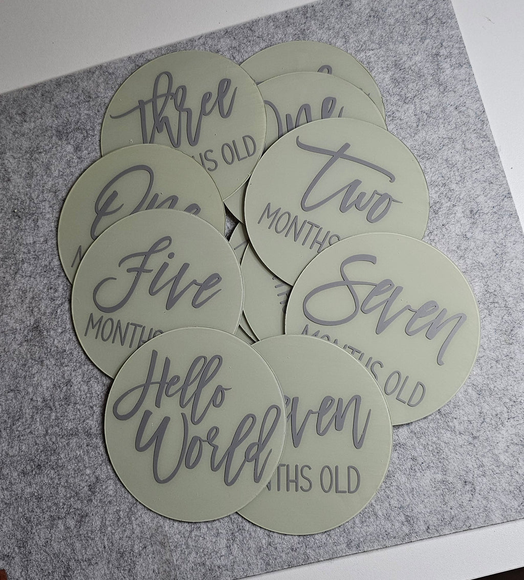 Baby milestones discs