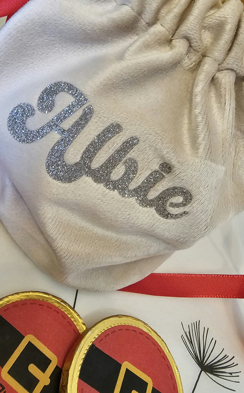 Personalised reindeer treat bag