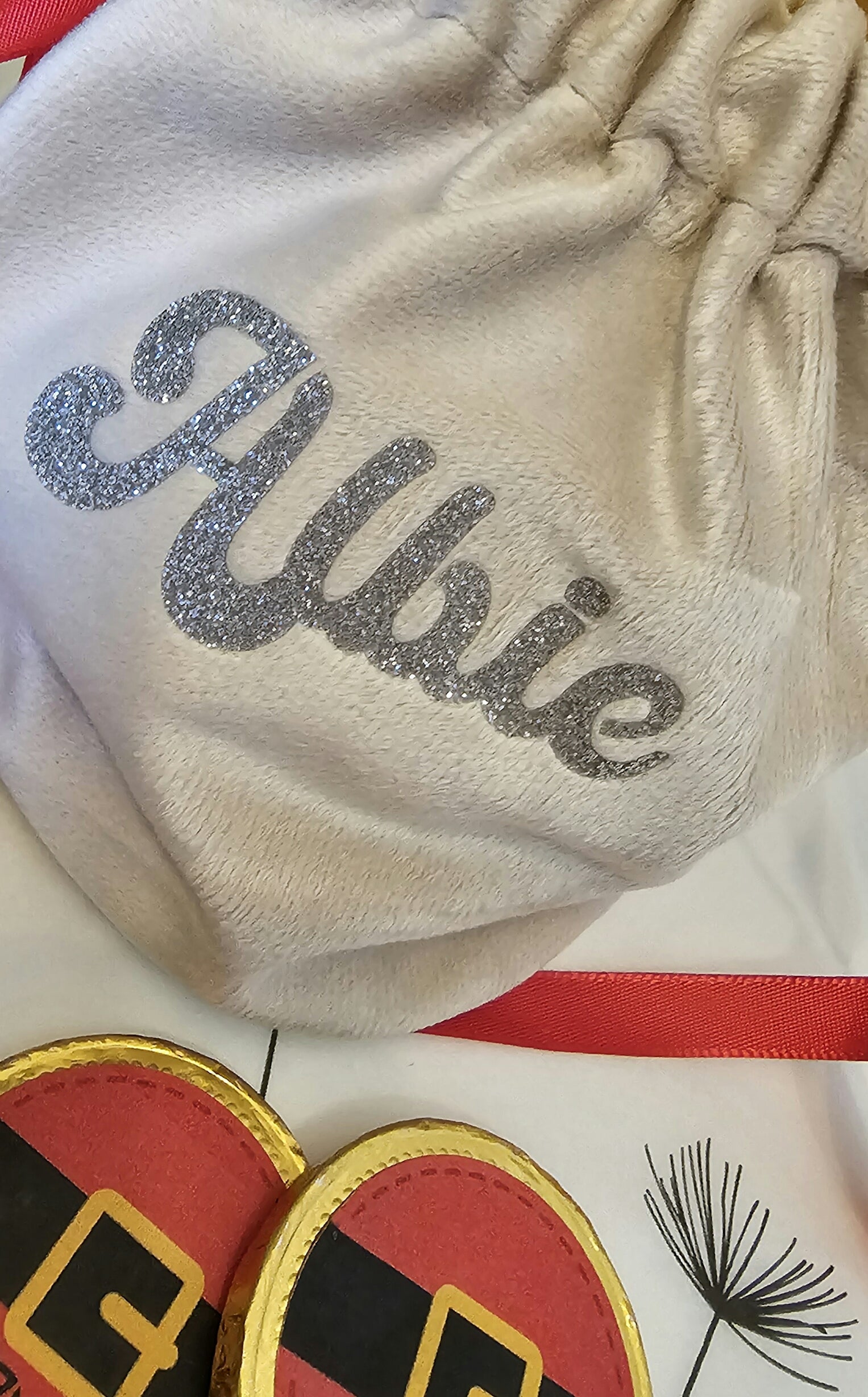 Personalised reindeer treat bag