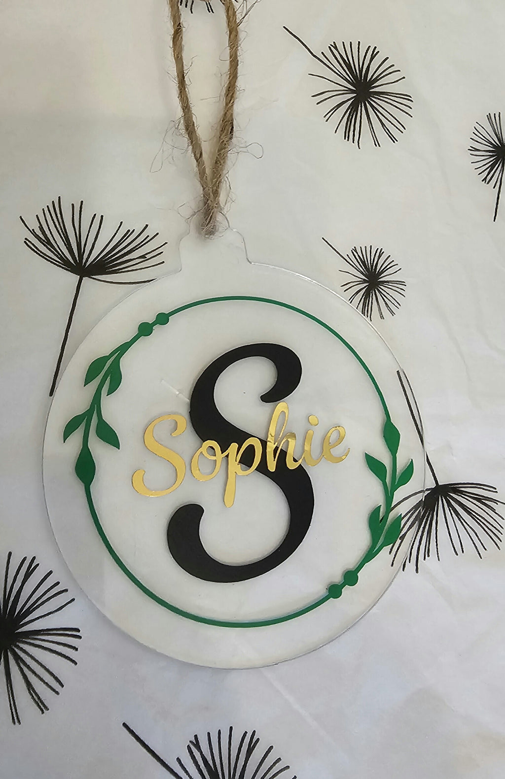 Foliage name bauble