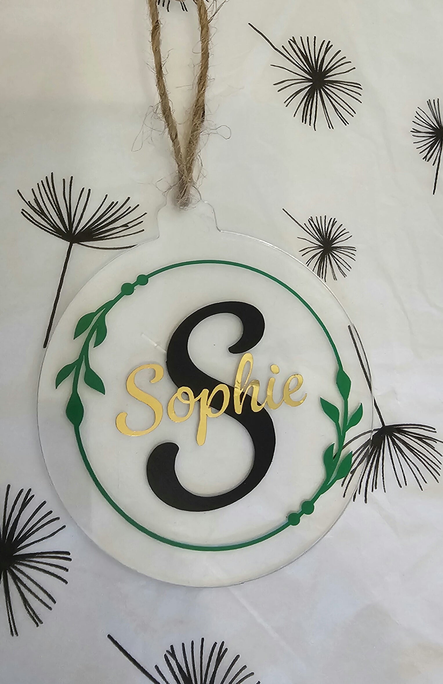Foliage name bauble