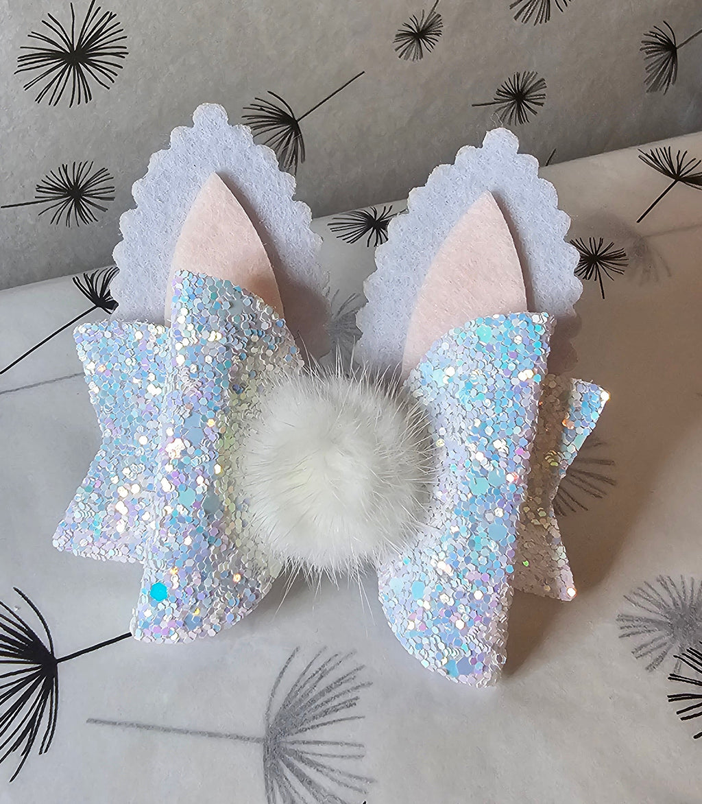 Sparkly bunny bow