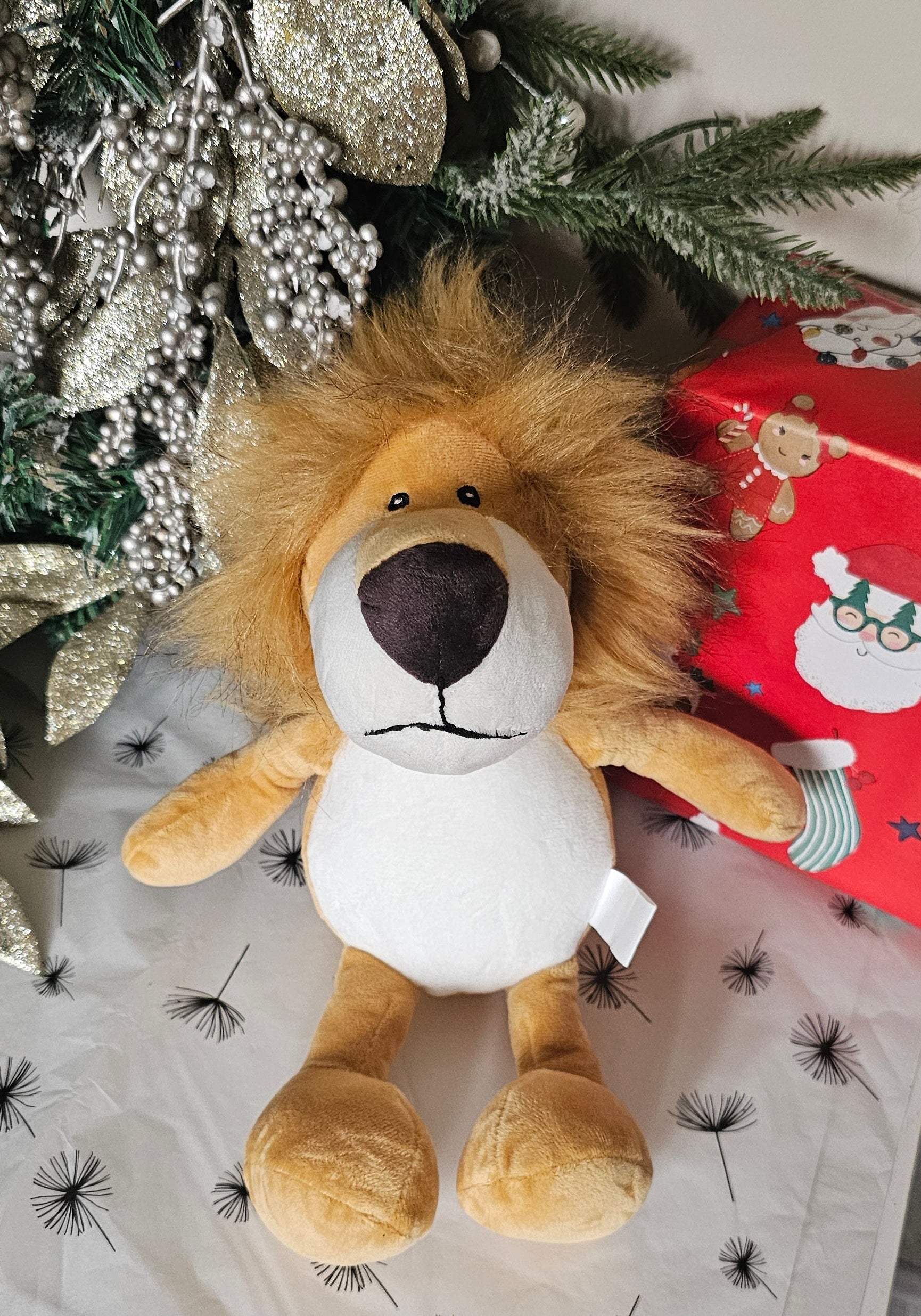 Personalised lion teddy
