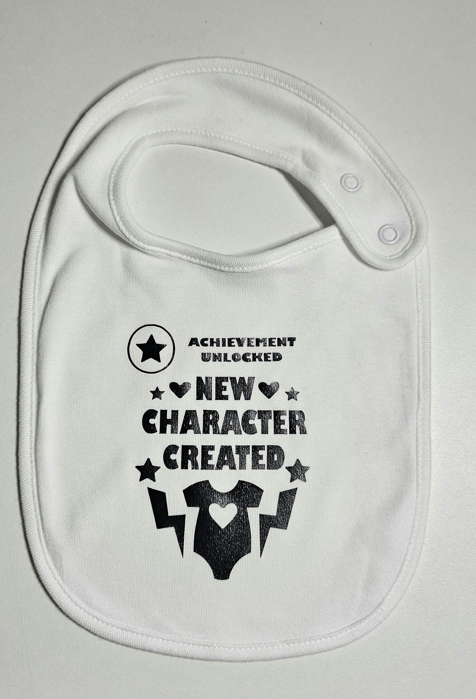 Gamer baby bib